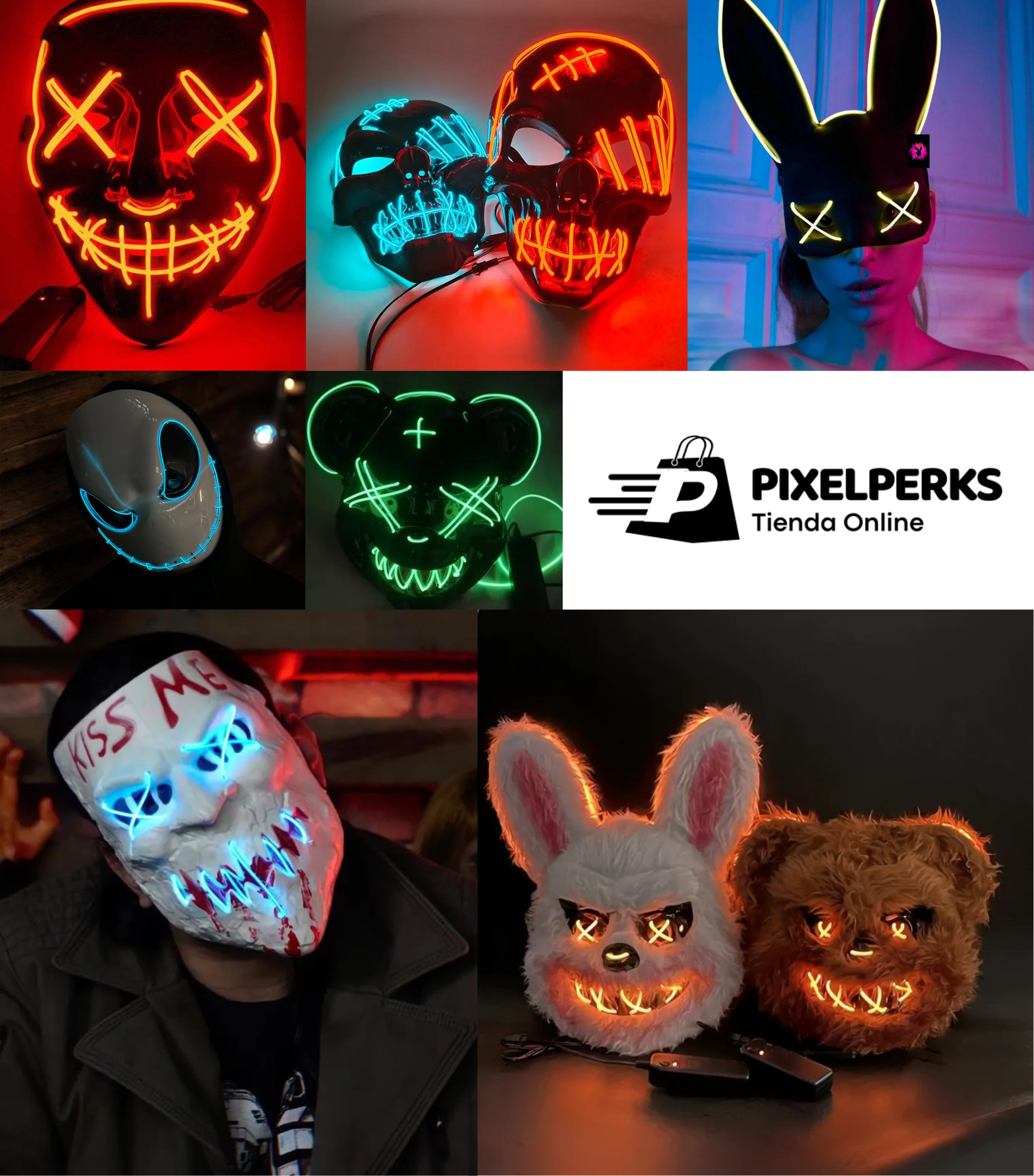 TerrorMask LED® | Máscaras LED Exclusivas de Halloween